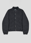 NATURAL SHEARLING BUTTON JACKET_CHARCOAL