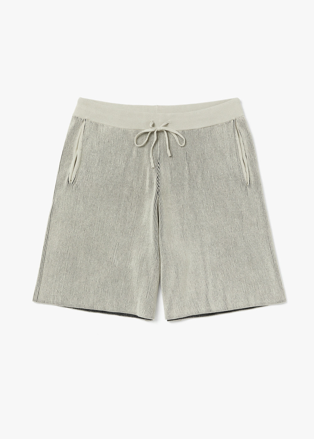 COLOR POINTED BANDING HALF PANTS_LIGHT GREY