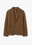 WOOL OUTPOCKET BLAZER_BROWN