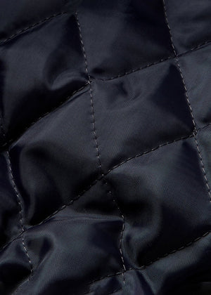 NATURAL SHEARLING BUTTON JACKET_NAVY