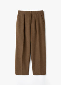 WOOL CLASSIC PANTS_BROWN