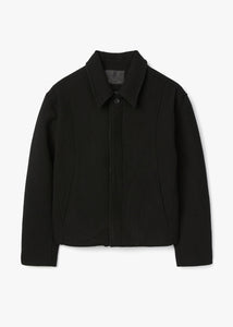 WOOL PLACKET JACKET_BLACK