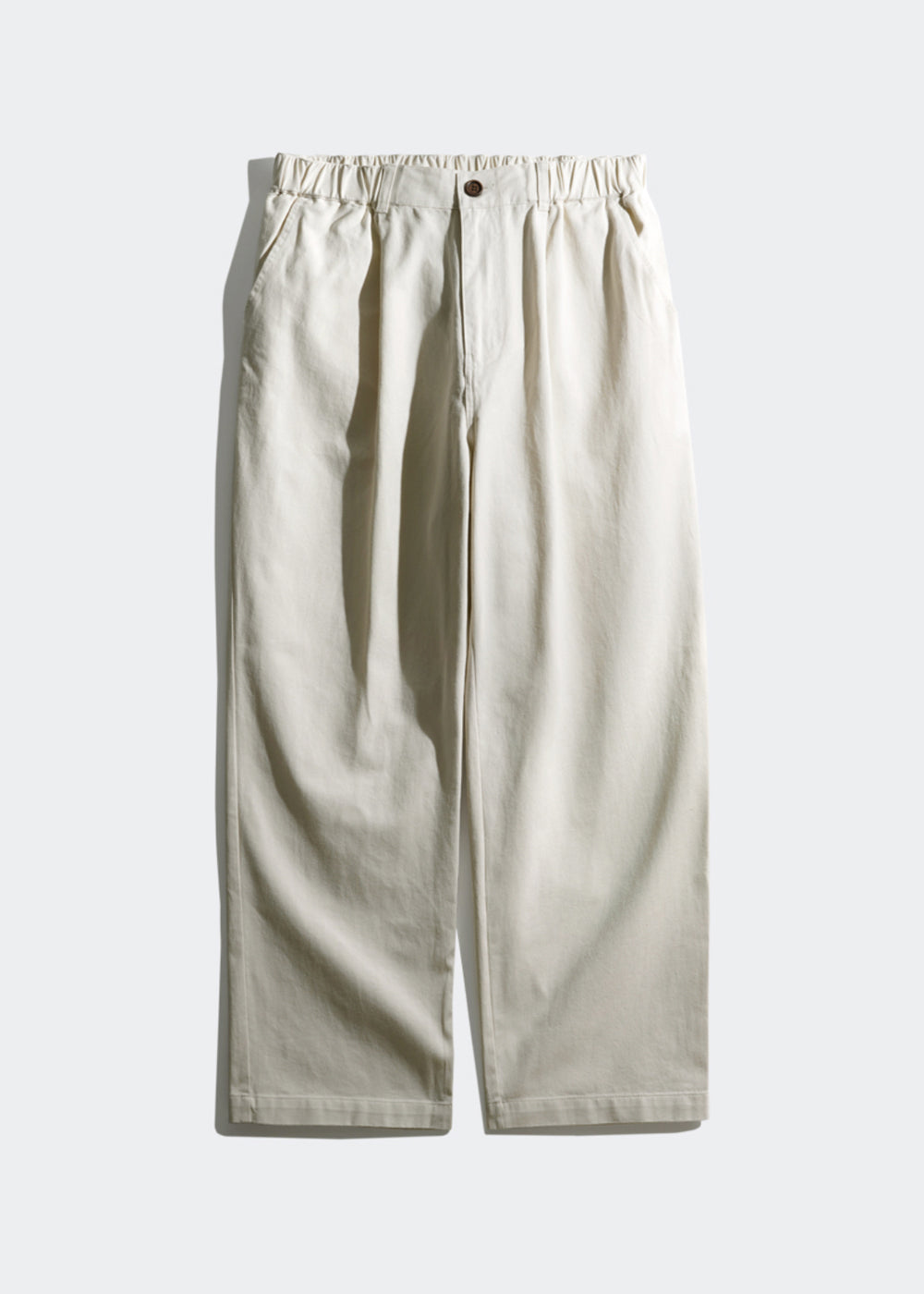 WIDE FIT COTTON PANTS_IVORY