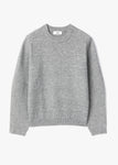 WOOL COMB-PATTERN SWEATER_GRAY