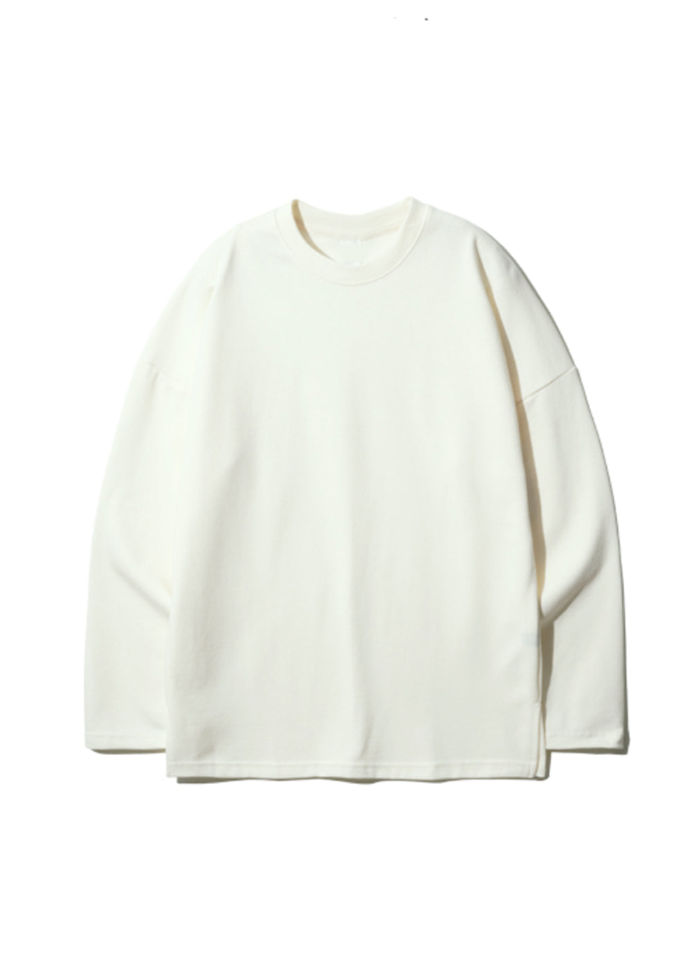 DOUBLE COTTON LONG SLEEVE T_CREAM