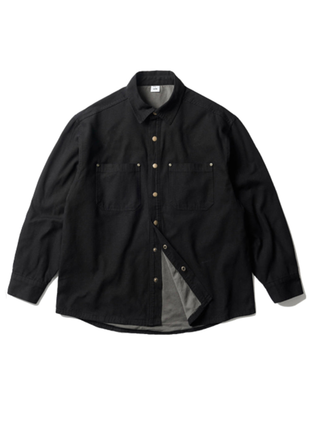 POCKET POINTED SHIRT JACKET