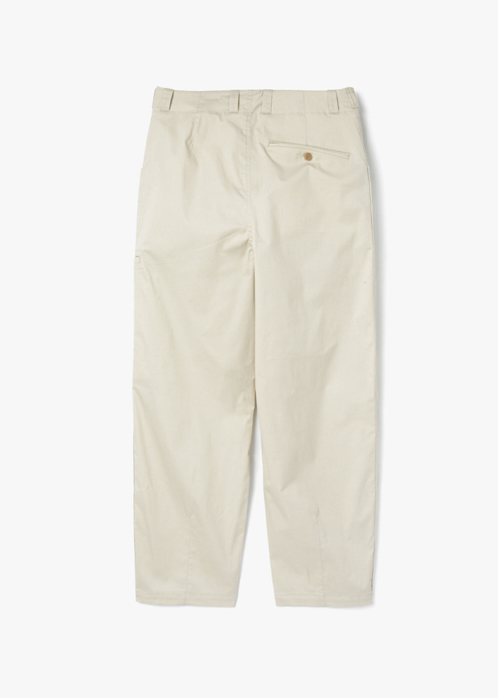 COATING COTTON BELTED PANTS_CREAM