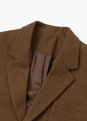 WOOL OUTPOCKET BLAZER_BROWN