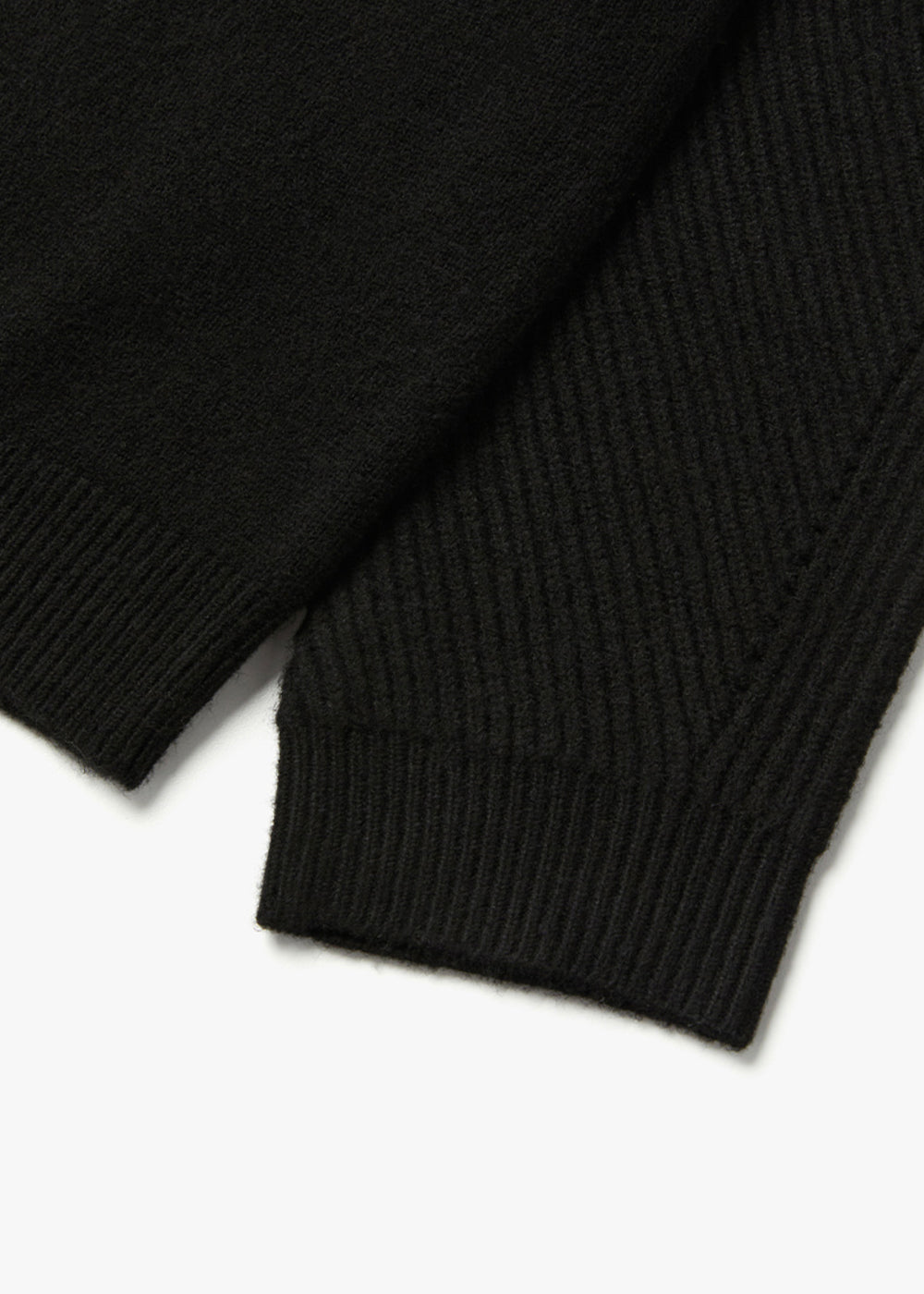 WOOL COMB-PATTERN SWEATER_BLACK