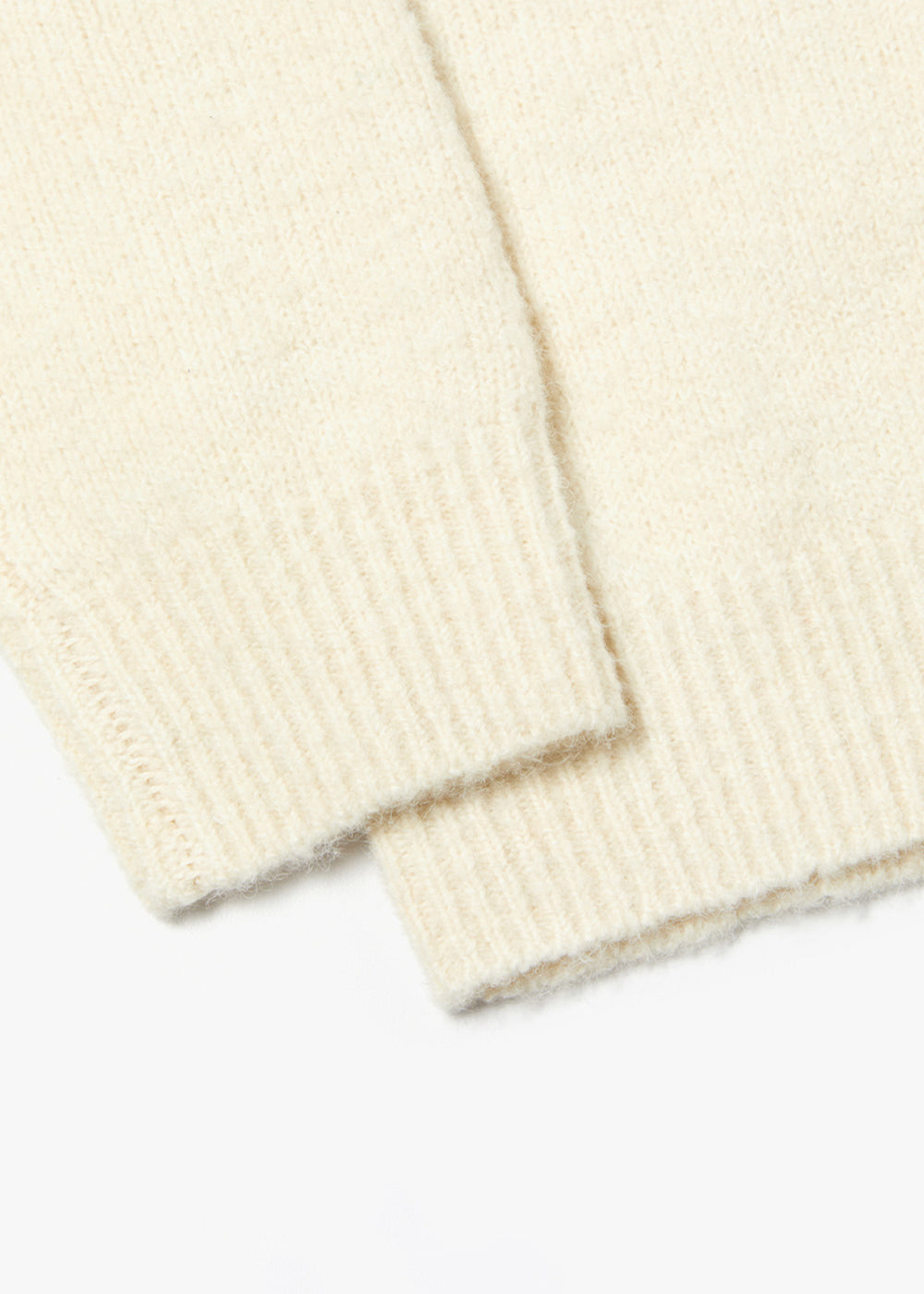 FINE WOOL V NECK SWEATER_IVORY