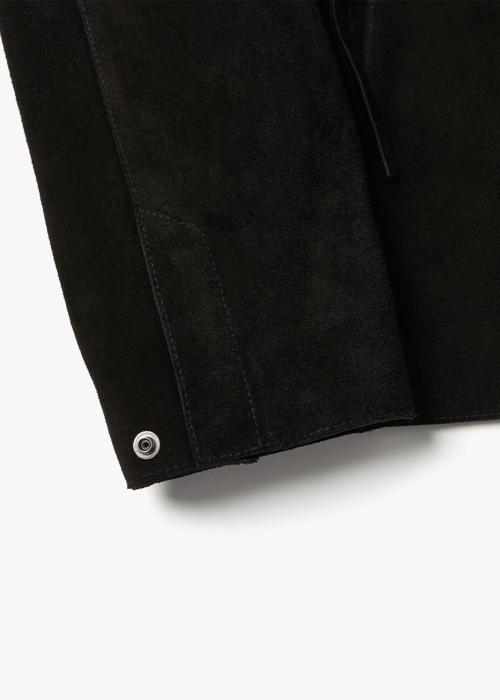 NATURAL SUEDE CROP JACKET_BLACK