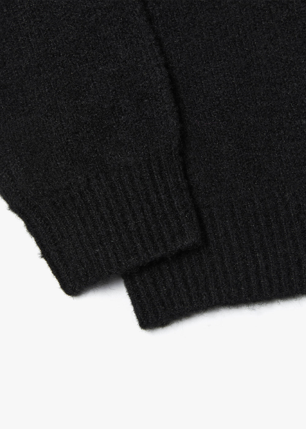 FINE WOOL V NECK SWEATER_BLACK