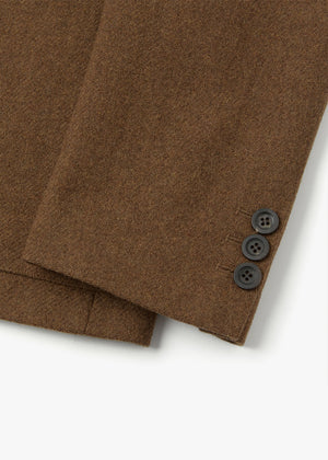 WOOL OUTPOCKET BLAZER_BROWN