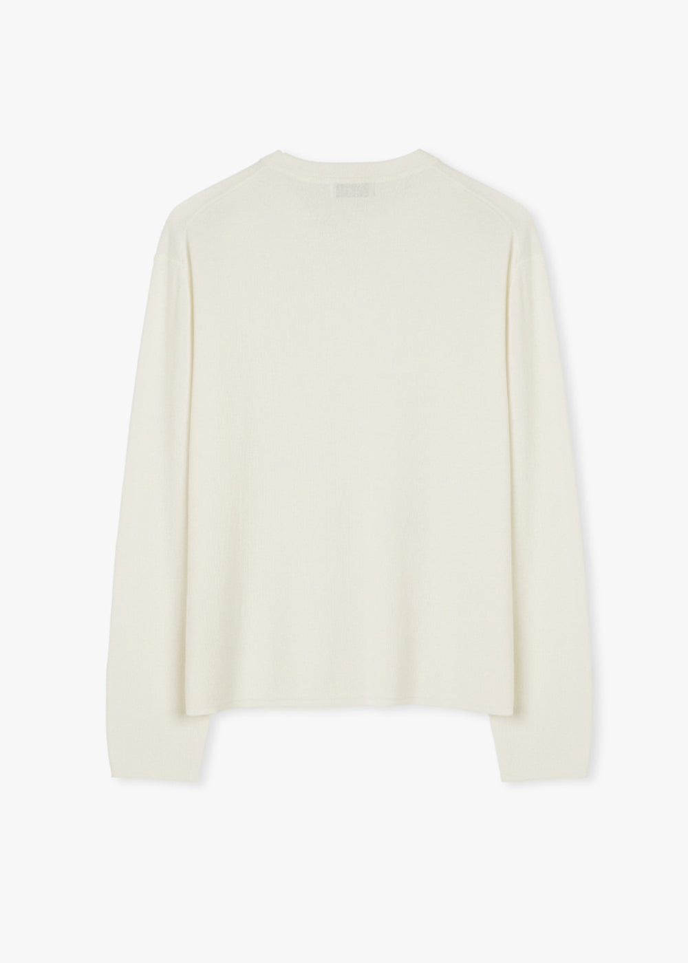 SILKY ROUND KNIT TOP_IVORY