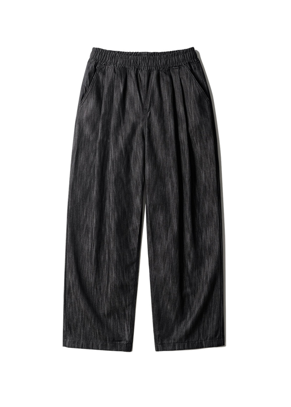 SLUB DENIM BALLOON PANTS_BLACK