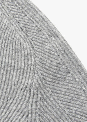 WOOL COMB-PATTERN SWEATER_GRAY