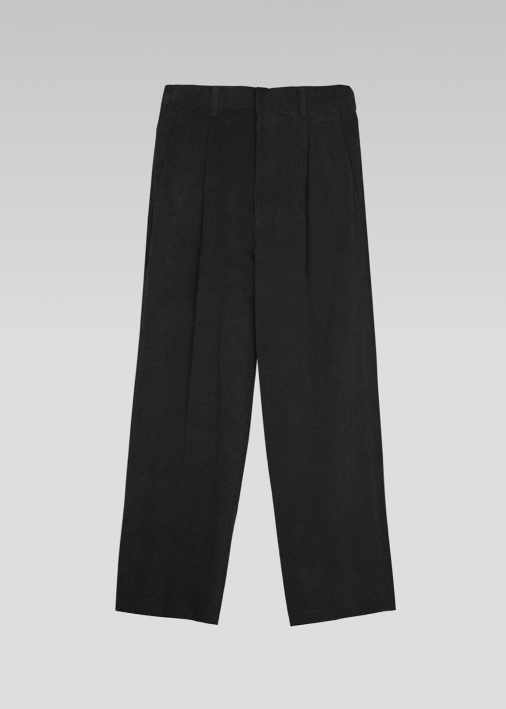 BROOKFIELD CORDUROY ONE TUCK PANTS_BLACK