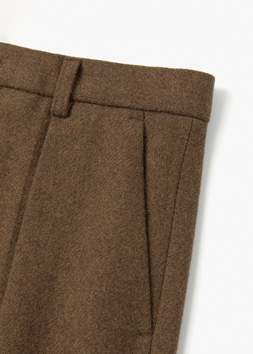 WOOL CLASSIC PANTS_BROWN