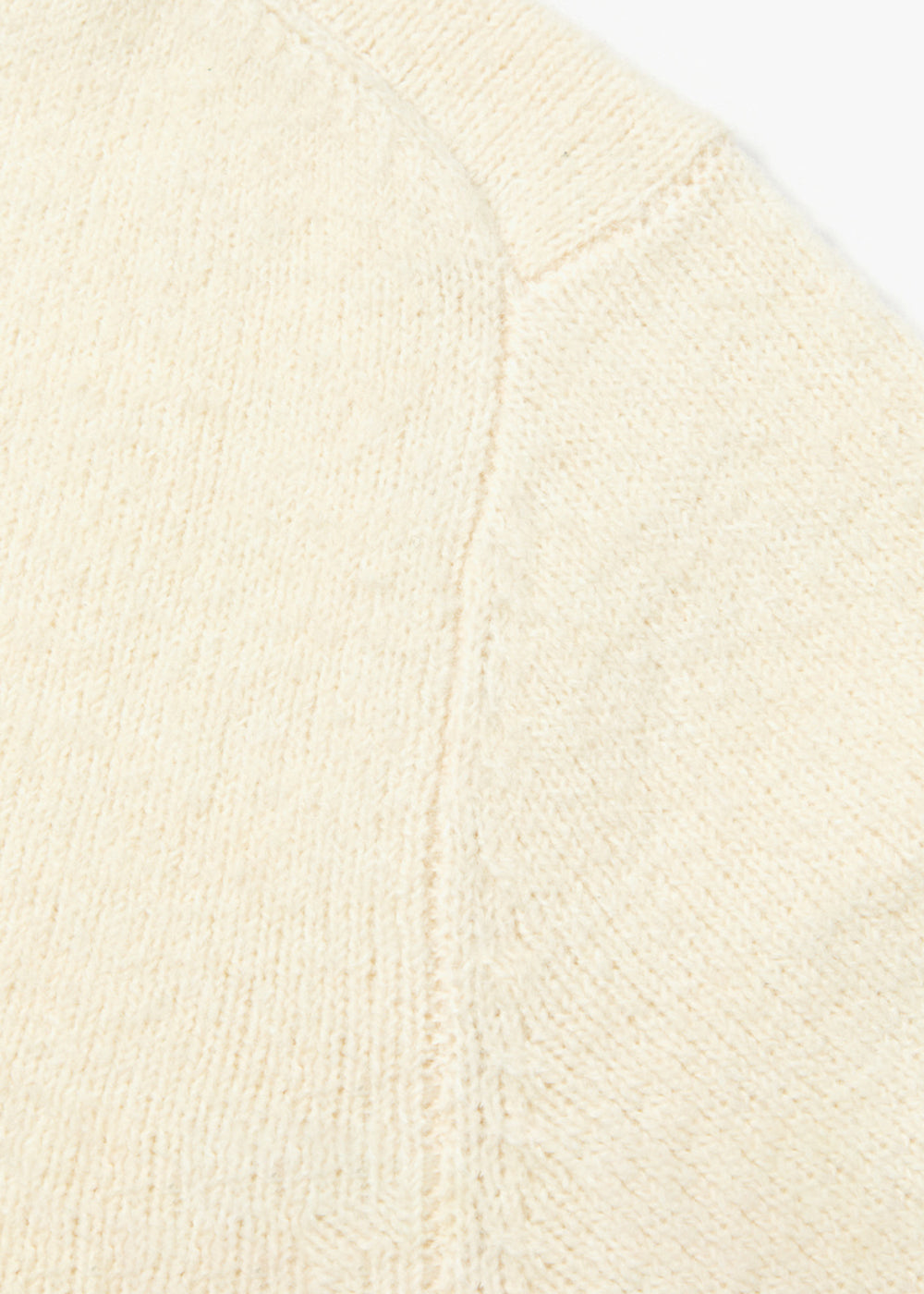 FINE WOOL V NECK SWEATER_IVORY