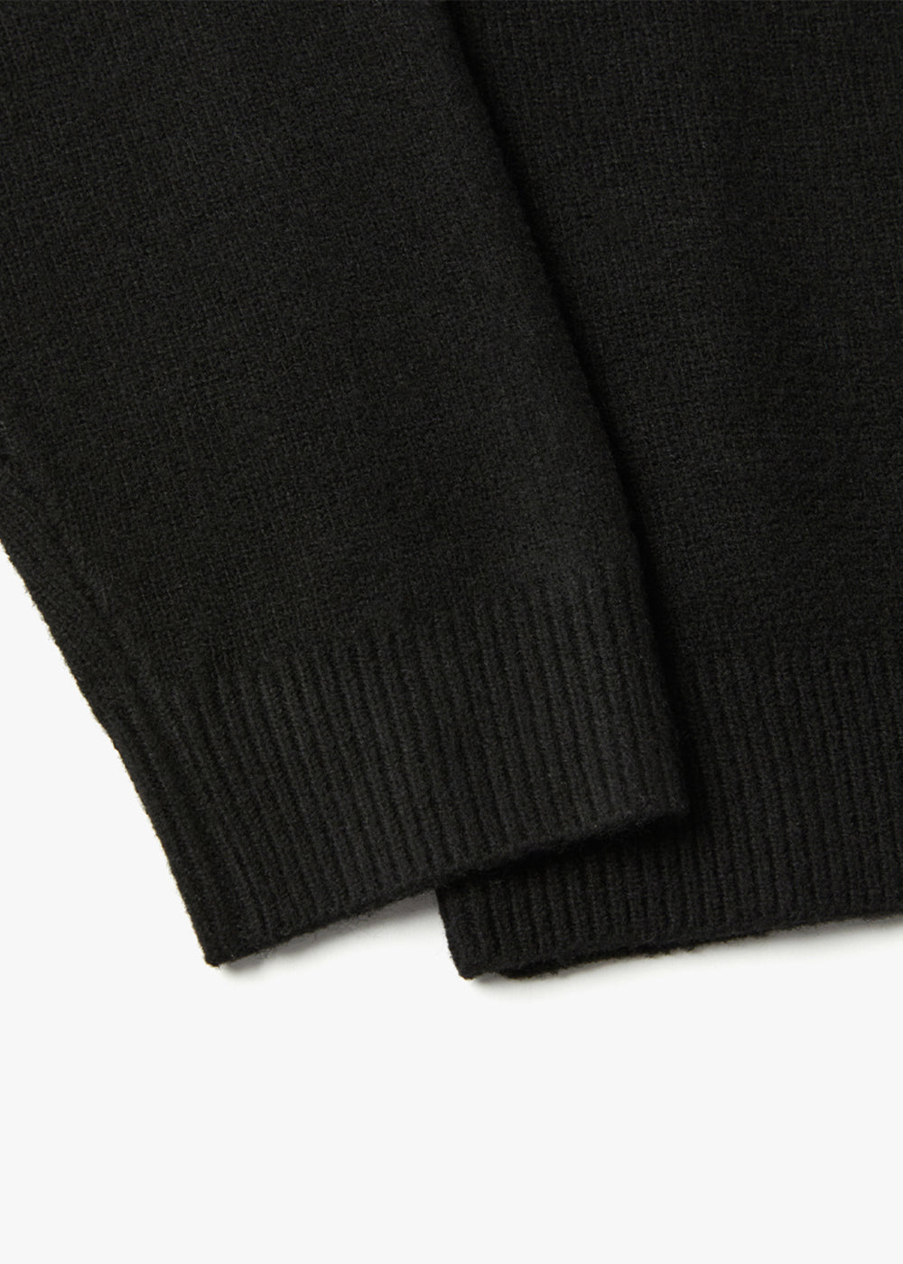 WOOL HALF-NECK SWAETER_BLACK