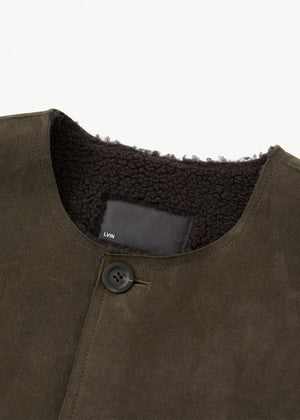 NATURAL SUEDE REVERSIBLE JACKET