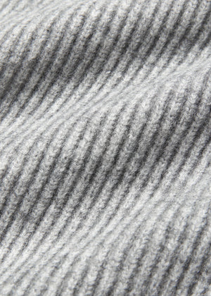 WOOL COMB-PATTERN SWEATER_GRAY