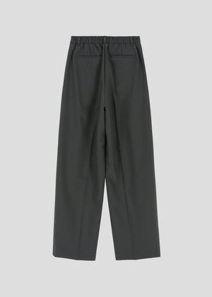 WIDE PIN TUCK SPAN PANTS