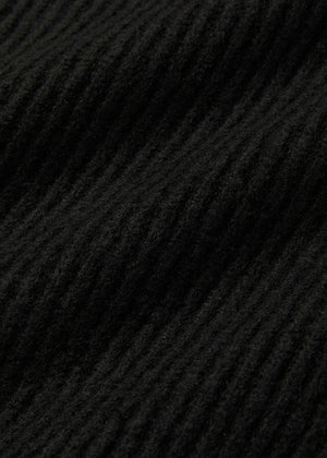 WOOL COMB-PATTERN SWEATER_BLACK