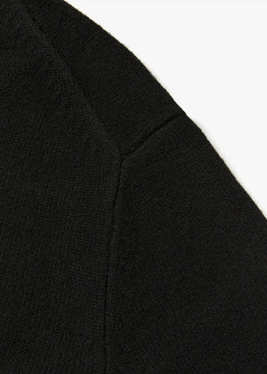 WOOL HALF-NECK SWAETER_BLACK