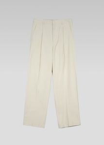 BROOKFIELD CORDUROY ONE TUCK PANTS_CREAM