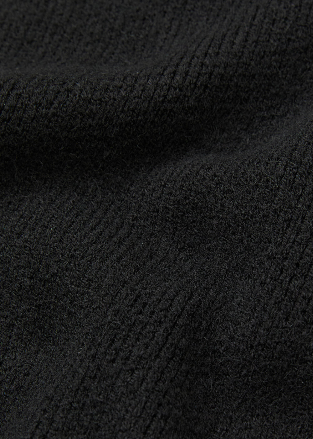 BLEND KNITTED ZIP-UP JACKET_BLACK
