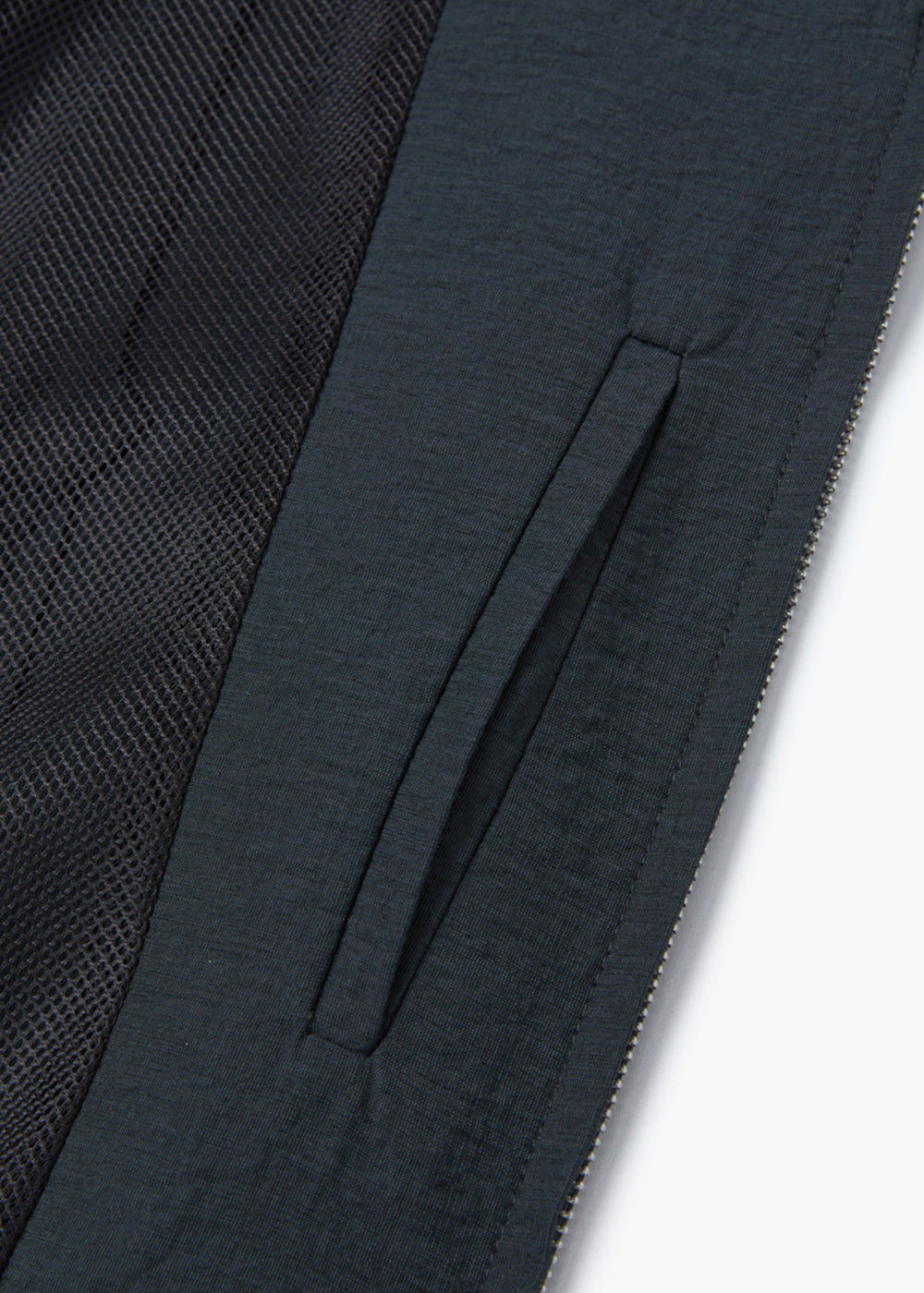 LINEN PLEATS JACKET_CHARCOAL