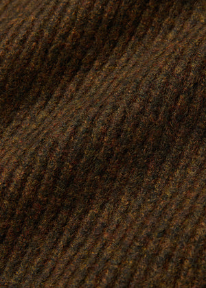 WOOL COMB-PATTERN SWEATER_BROWN