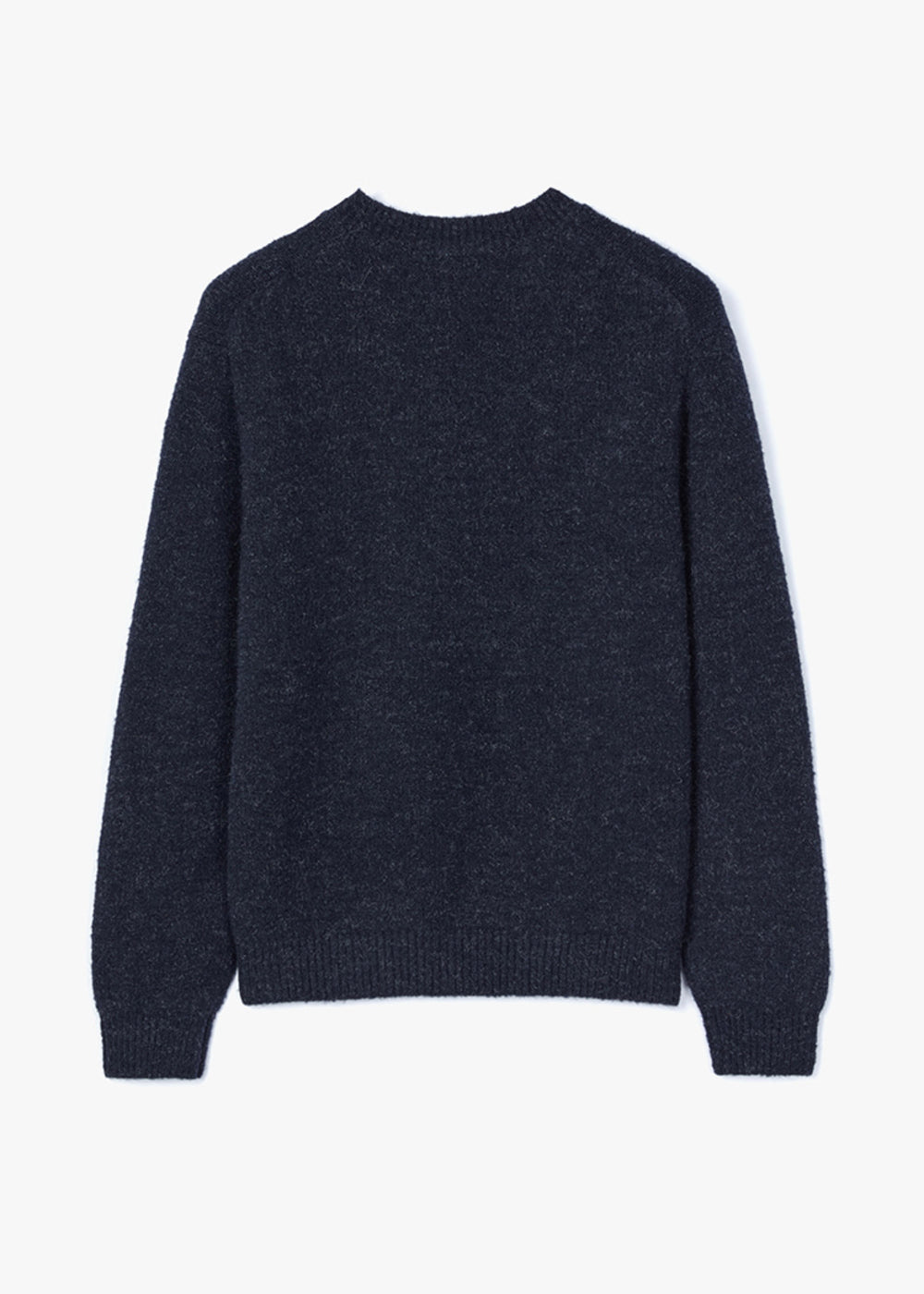 FINE WOOL V NECK SWEATER_NAVY