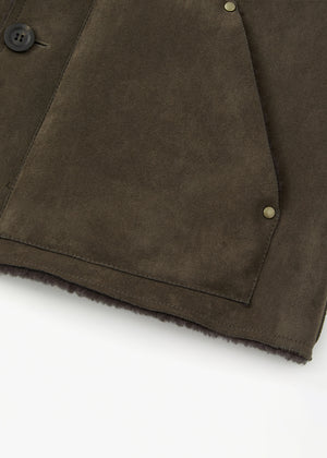 NATURAL SUEDE REVERSIBLE JACKET