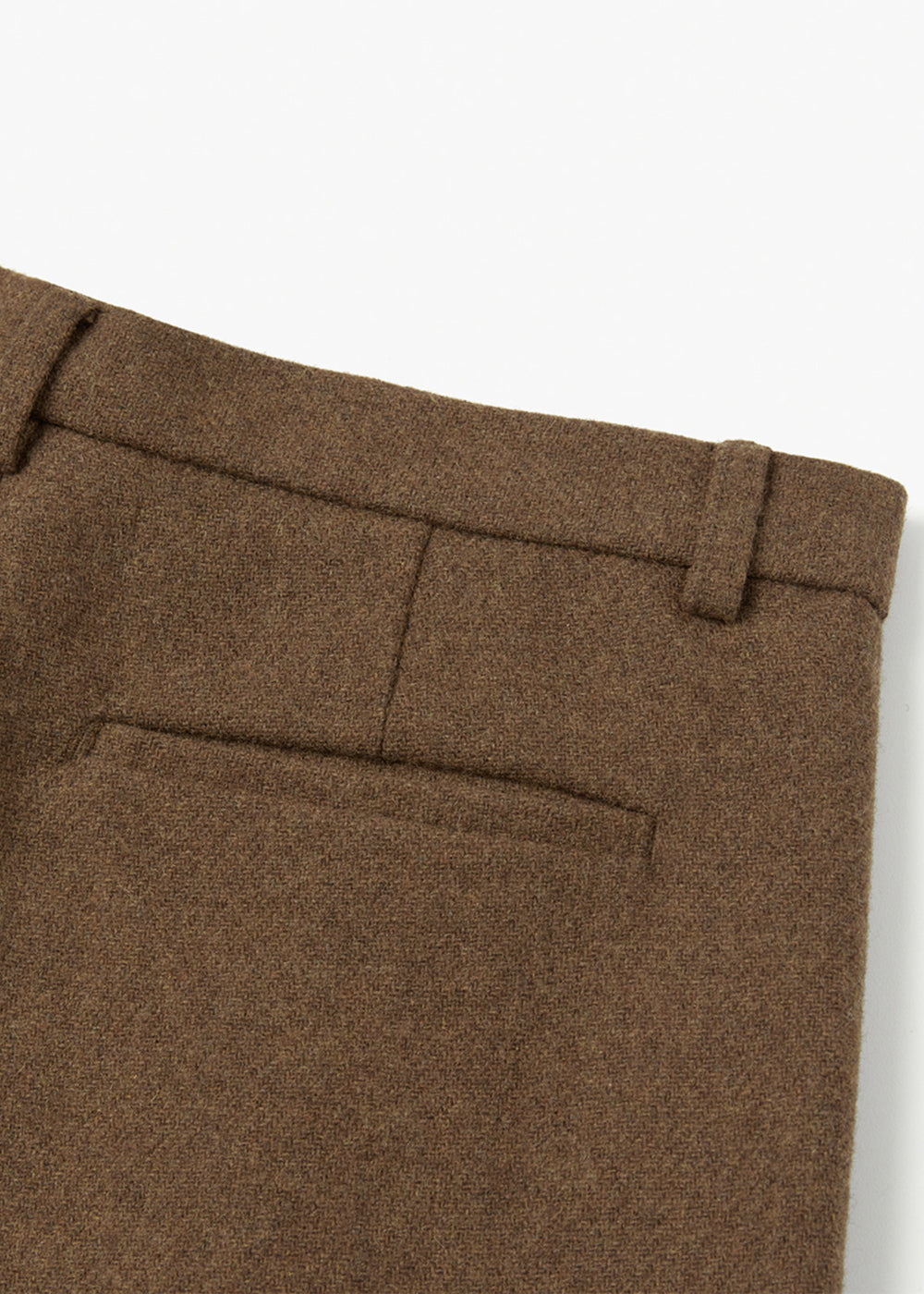 WOOL CLASSIC PANTS_BROWN