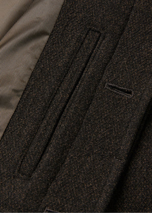 WOOL PLACKET JACKET_BROWN