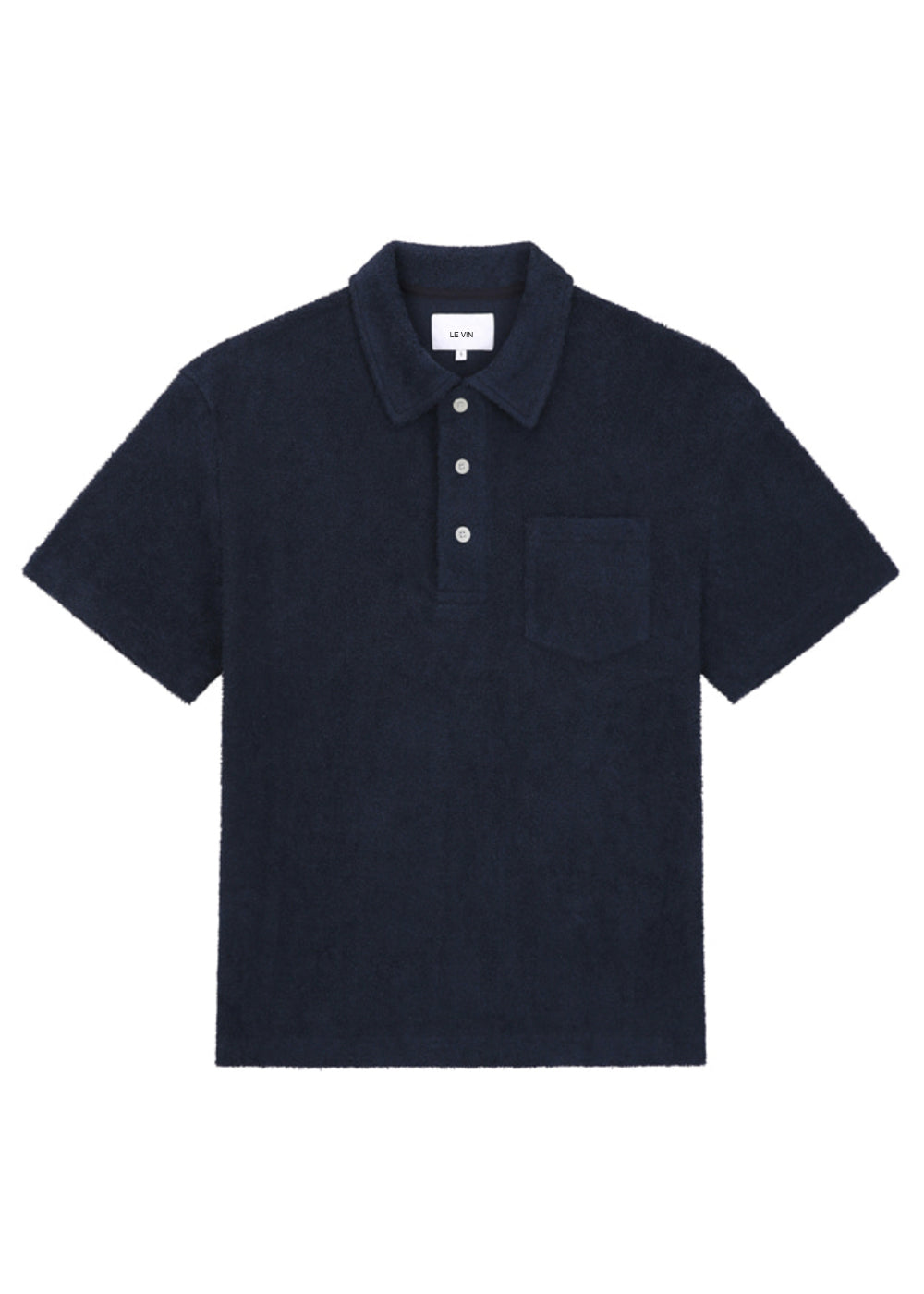 TERRY PIQUE T SHIRT DARK NAVY