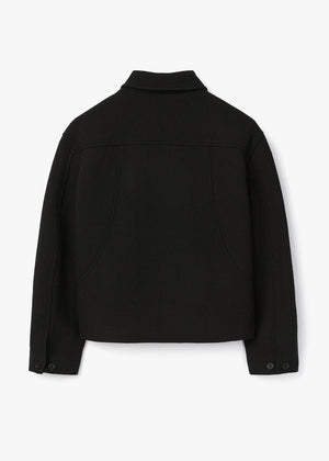 WOOL PLACKET JACKET_BLACK