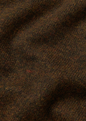 WOOL HALF-NECK SWAETER_BROWN