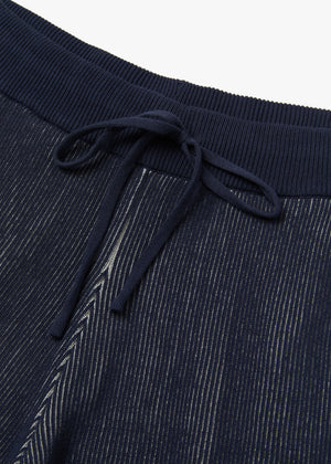 COLOR POINTED BANDING HALF PANTS_NAVY