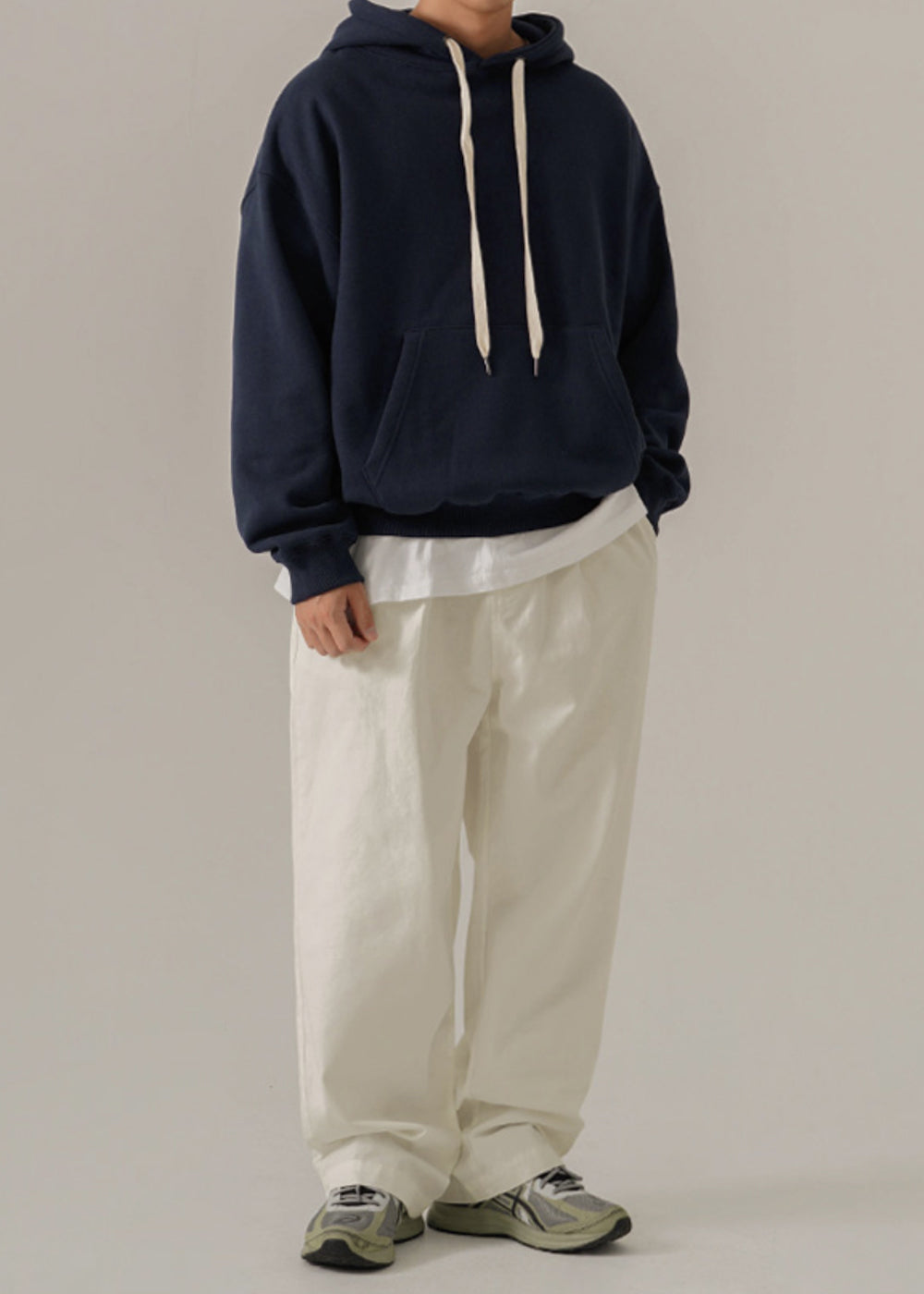 WIDE FIT COTTON PANTS_IVORY