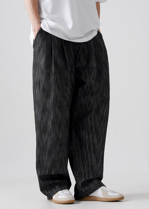 SLUB DENIM BALLOON PANTS_BLACK