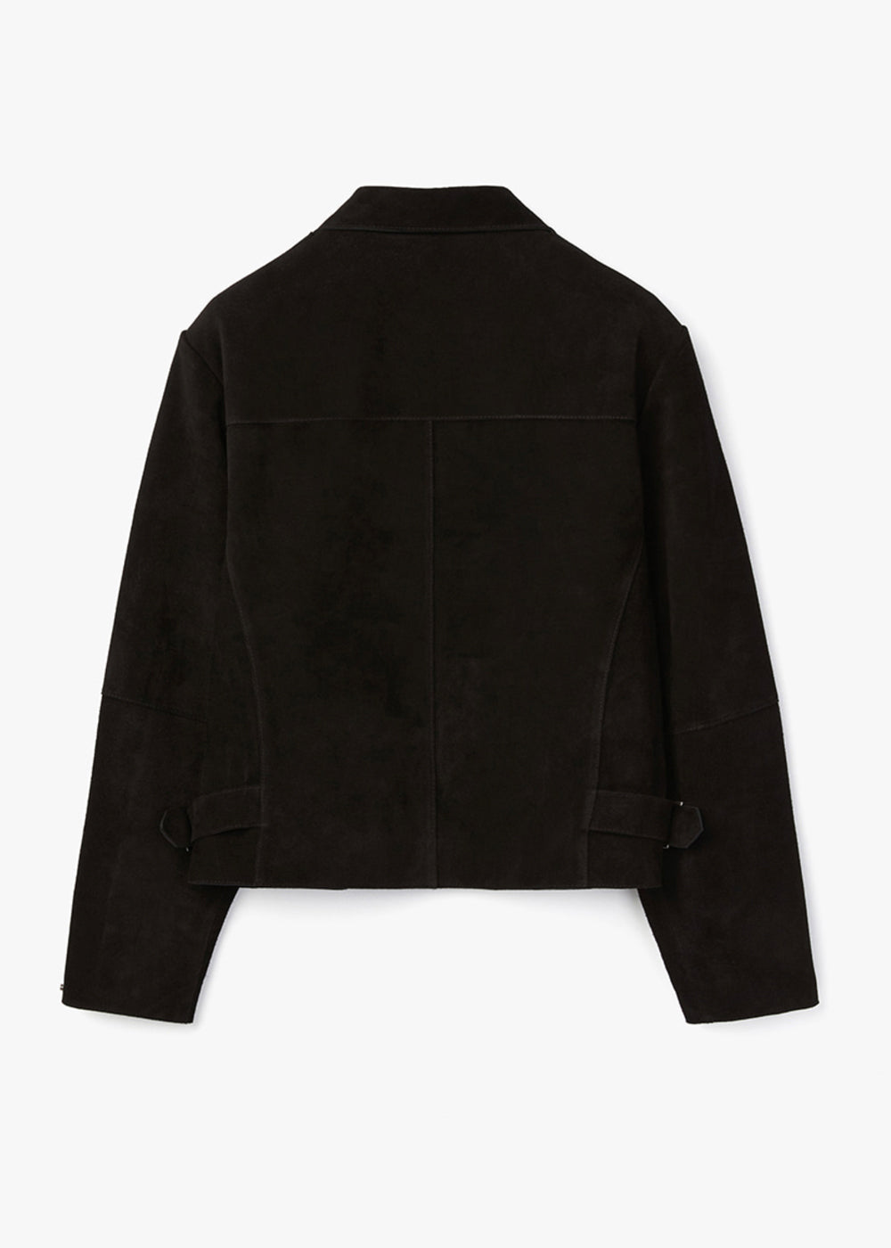 NATURAL SUEDE CROP JACKET_BLACK