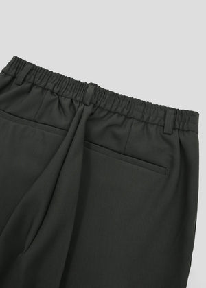 WIDE PIN TUCK SPAN PANTS