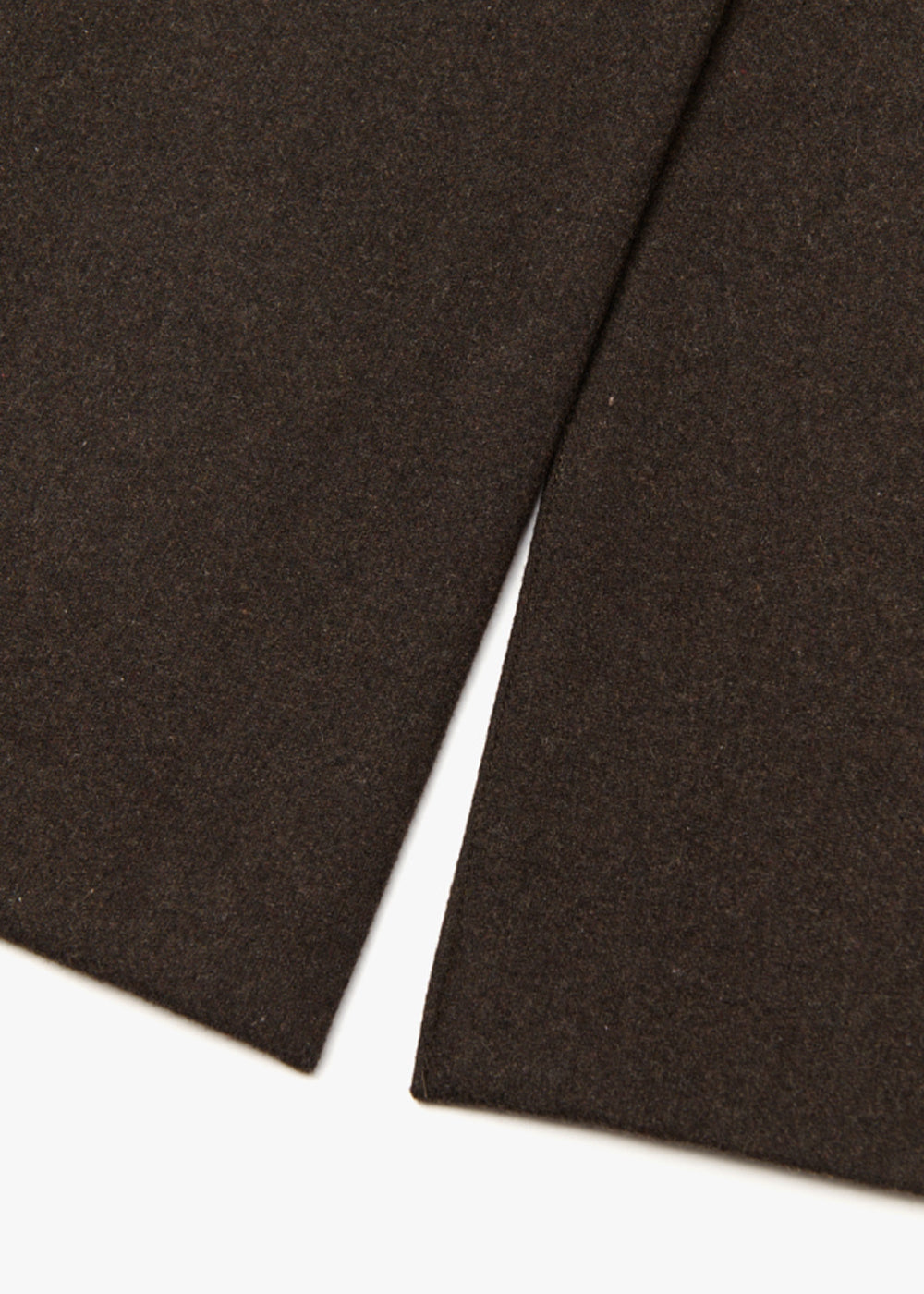 WOOL BLENDED SINGLE COAT_BROWN