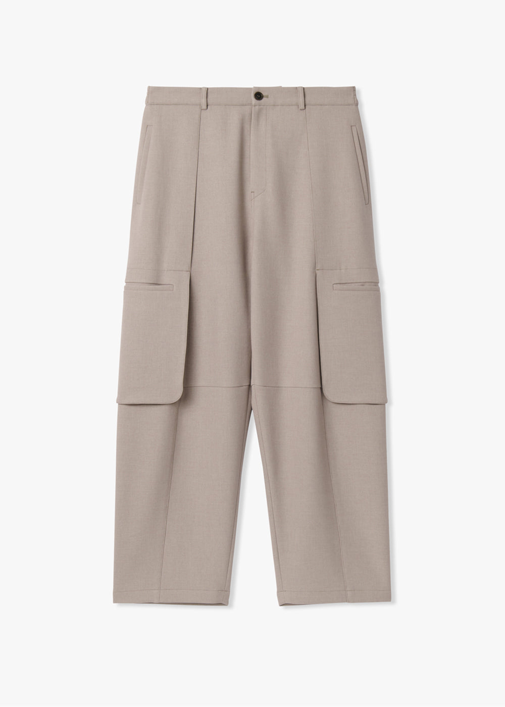 CARGO POCKET BANDING PANTS_SAND BEIGE