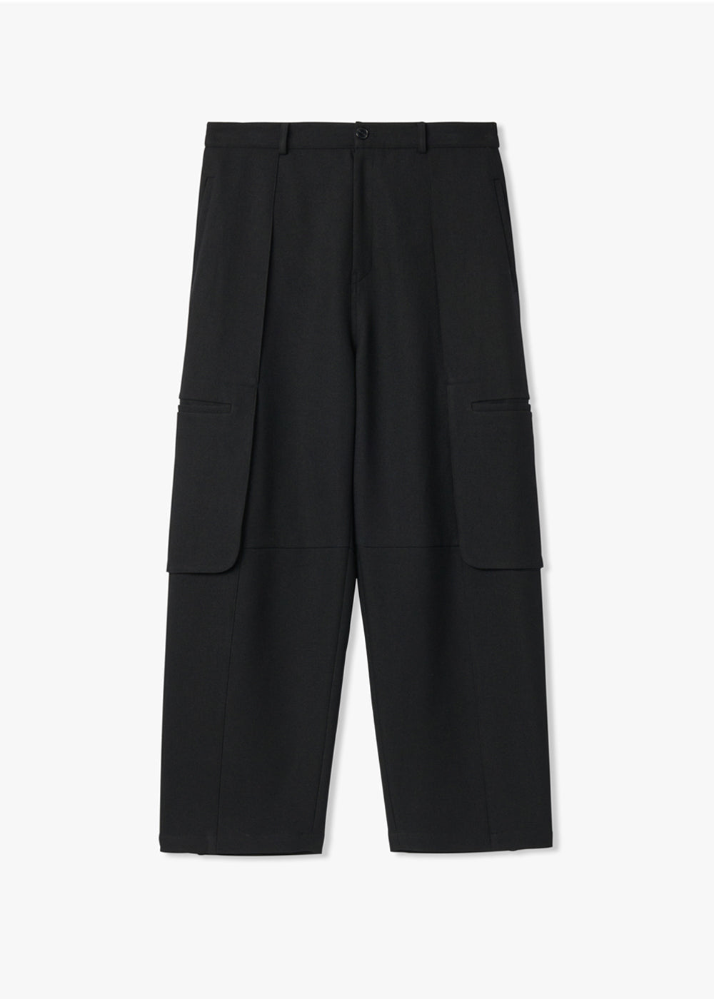 CARGO POCKET BANDING PANTS_BLACK