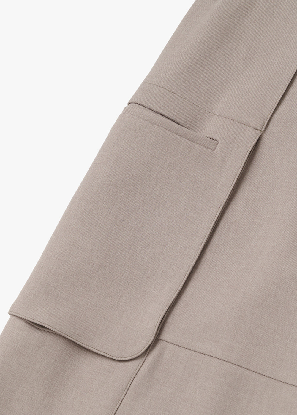 CARGO POCKET BANDING PANTS_SAND BEIGE