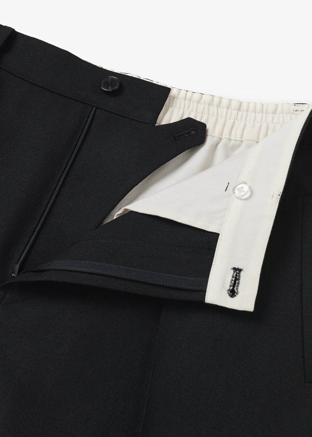 CARGO POCKET BANDING PANTS_BLACK